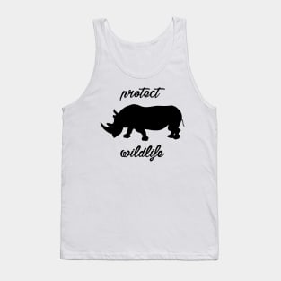 protect wildlife - rhino Tank Top